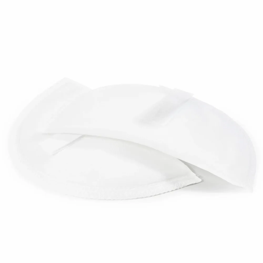 3/8" Covered Set-In Shoulder Pads - White