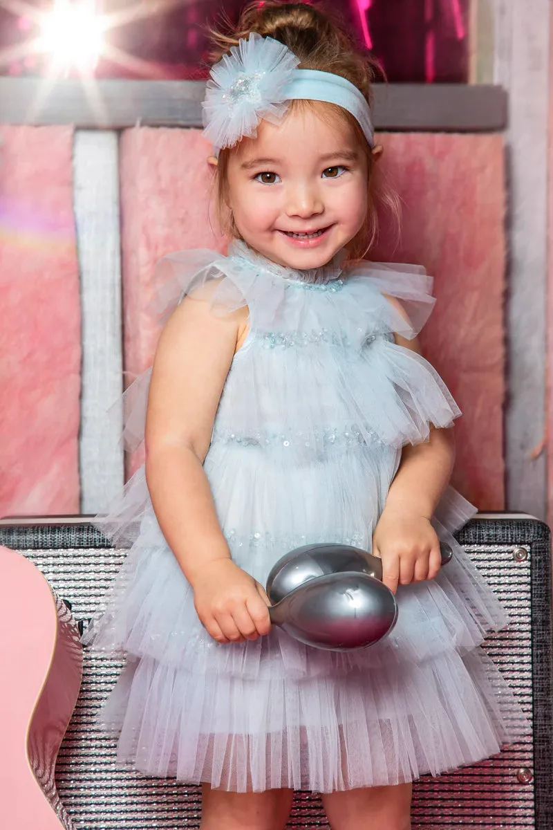 Baby Girl Dress Tutu Du Monde Alchemy Shine Blue