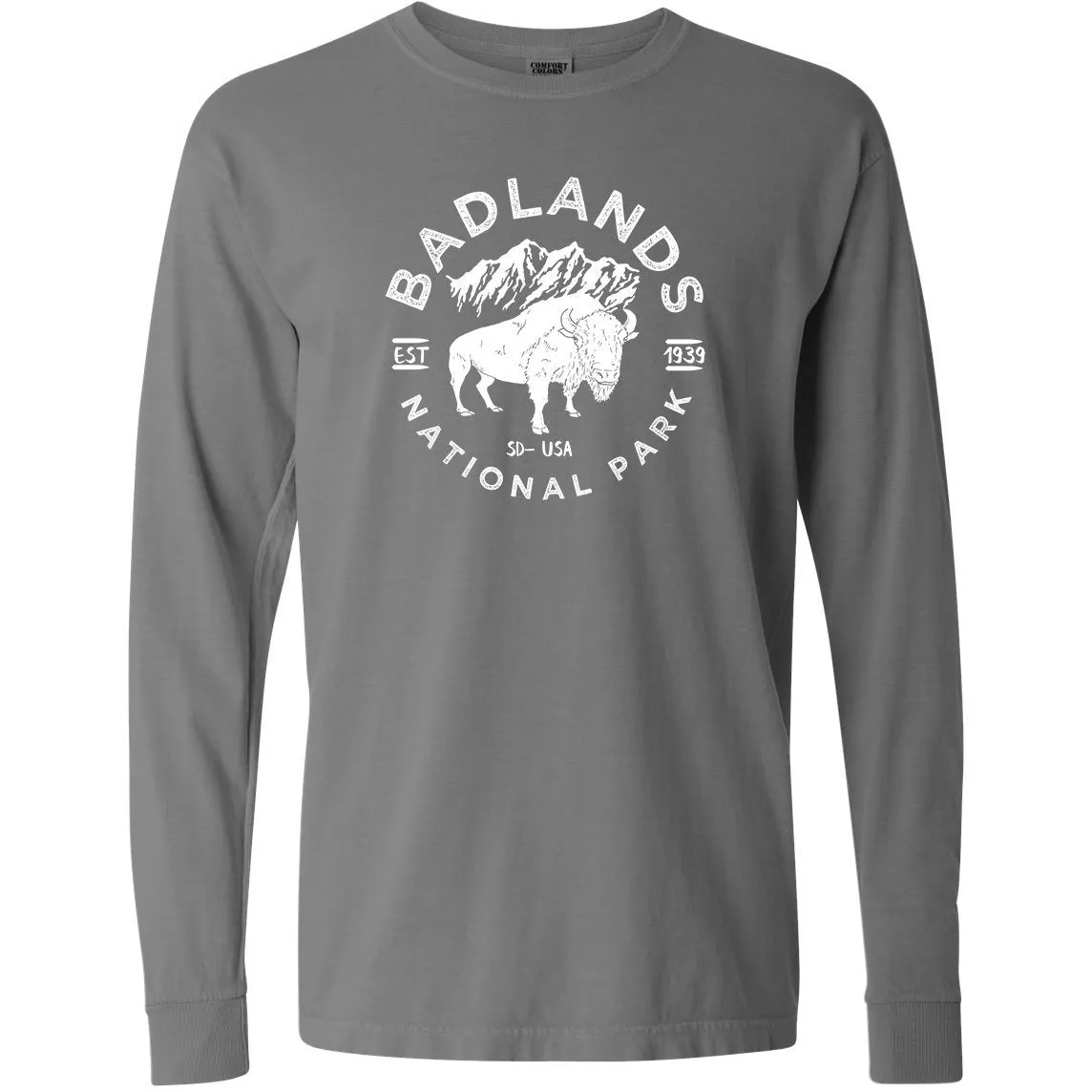 Badlands National Park Comfort Colors Long Sleeve T Shirt