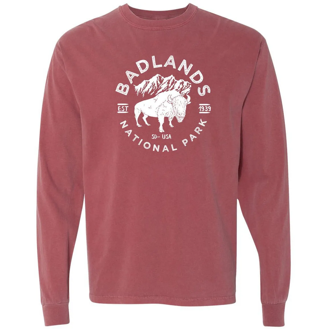 Badlands National Park Comfort Colors Long Sleeve T Shirt