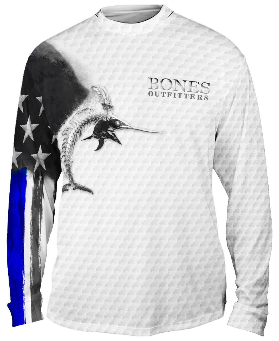 Billfish Stars & Stripes Active Duty Long Sleeve Big & Tall