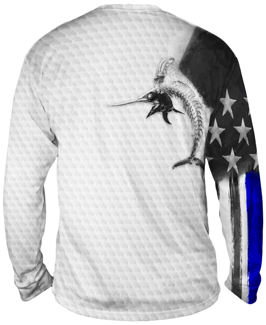 Billfish Stars & Stripes Active Duty Long Sleeve Big & Tall