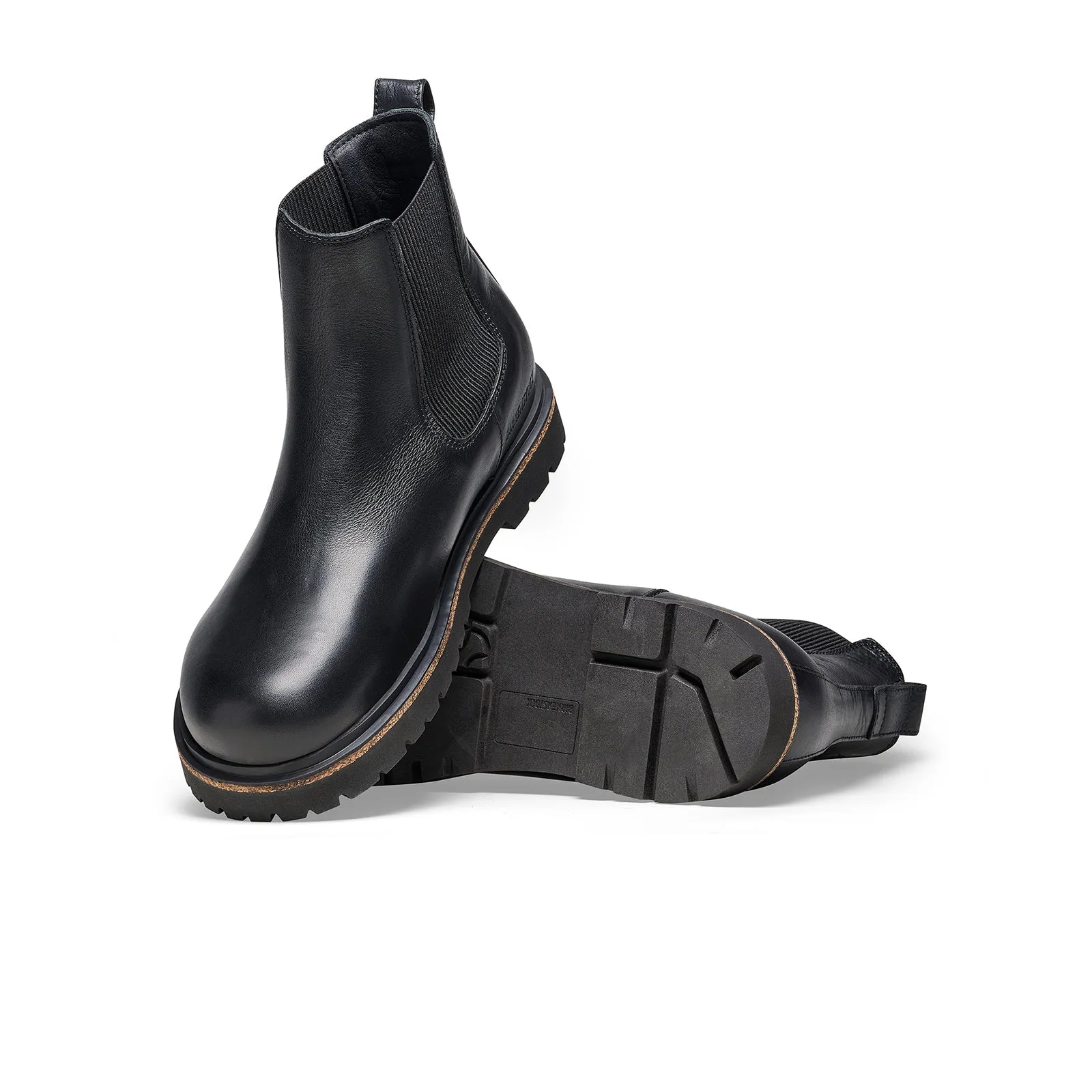 Birkenstock Highwood Deep Blue Chelsea Boot (Men) - Black Leather