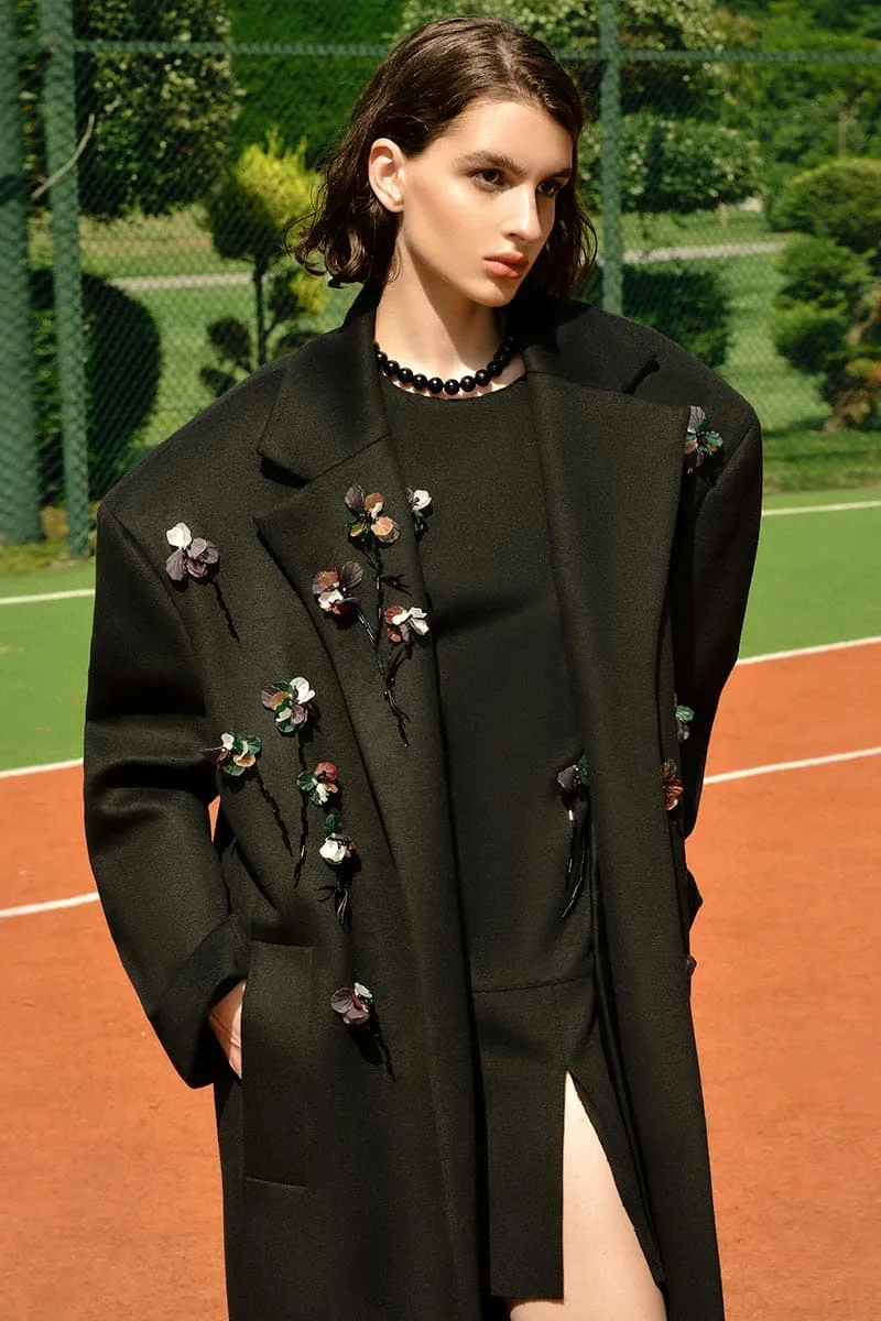 BLACK BOUQUET COAT