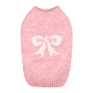 blooming ribbon sweater - pink