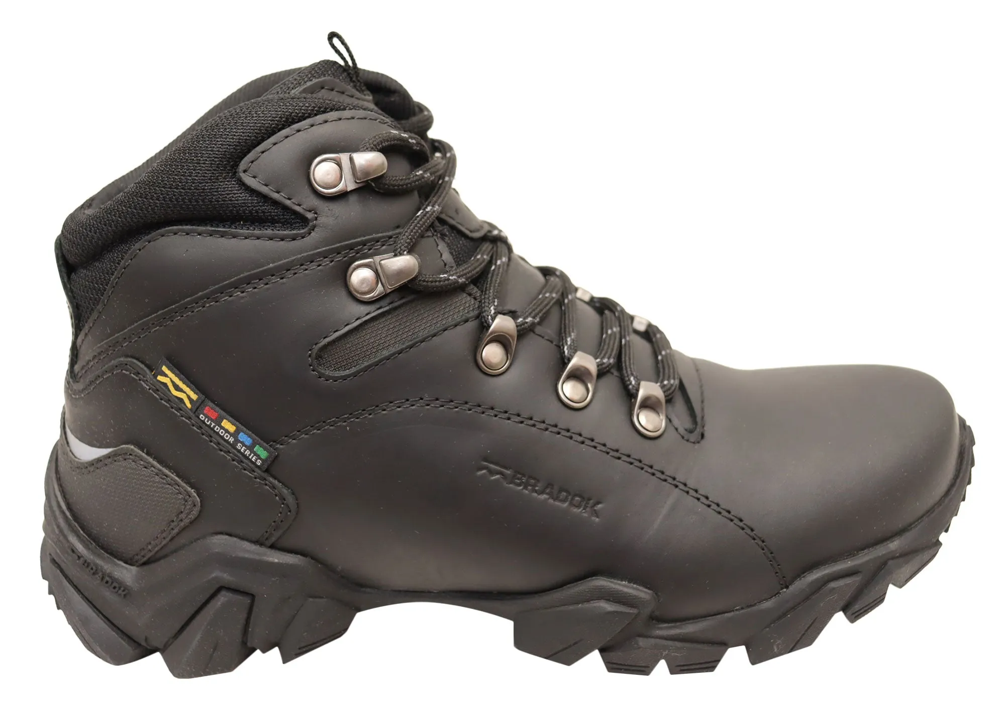 Bradok Raptor 2 Mens Comfortable Leather Hiking Boots Made In Brazil