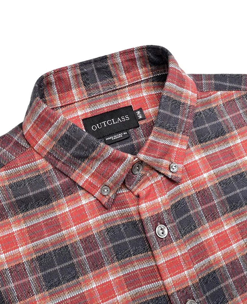 Brick Check Flannel Shirt