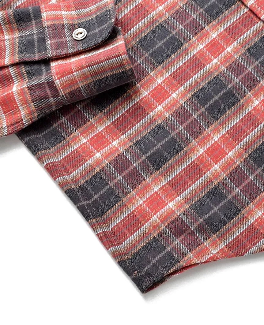 Brick Check Flannel Shirt