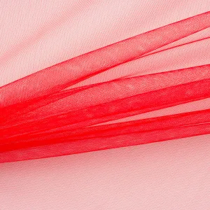 Bright Red Polyamide Tulle