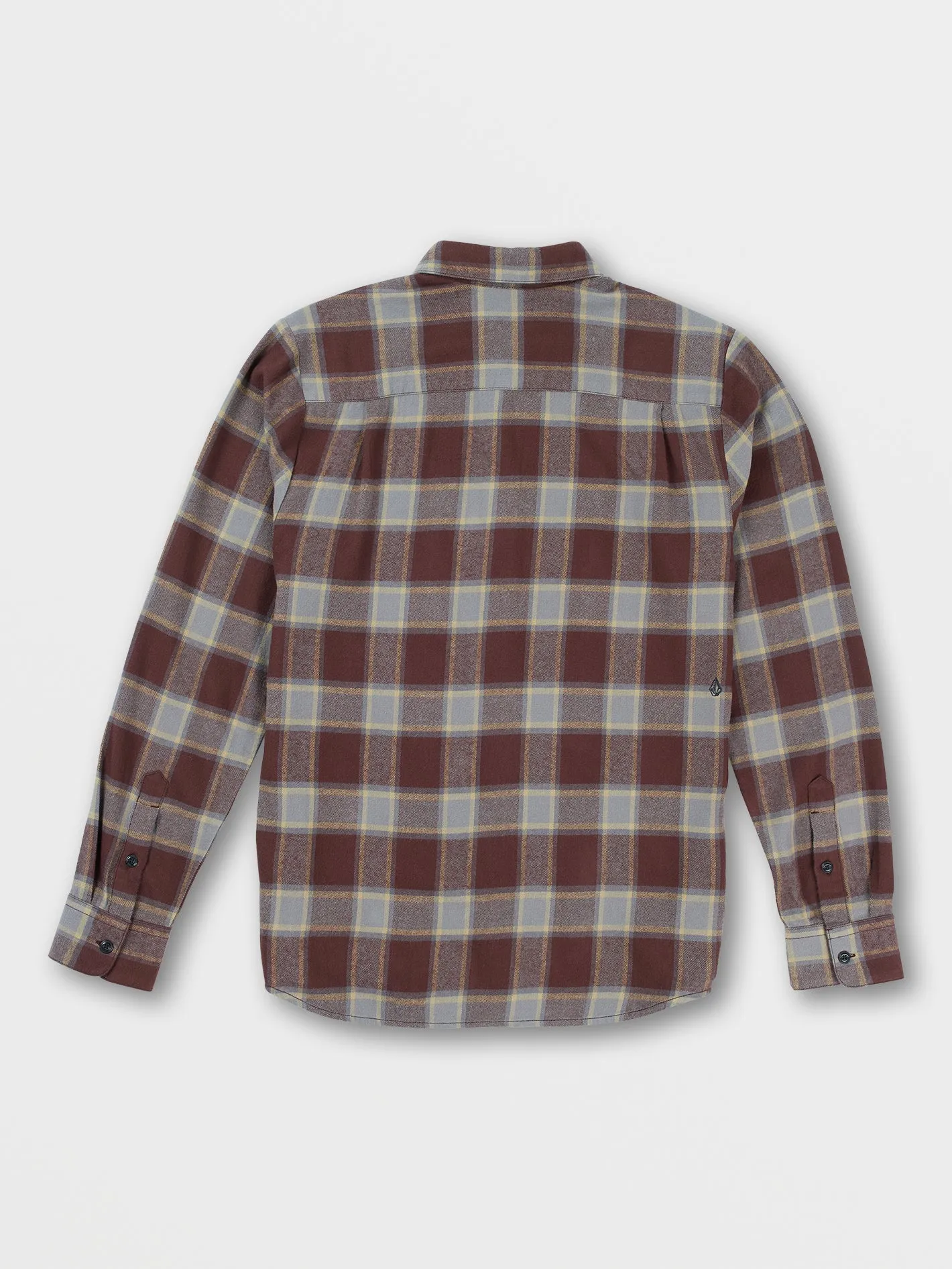 Caden Plaid Long Sleeve Flannel - Mahogany