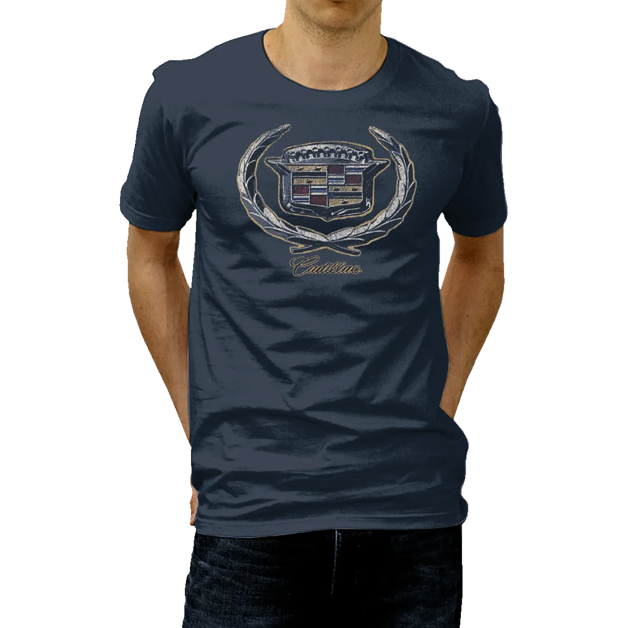 Cadillac Vintage Metal Emblem T-Shirt