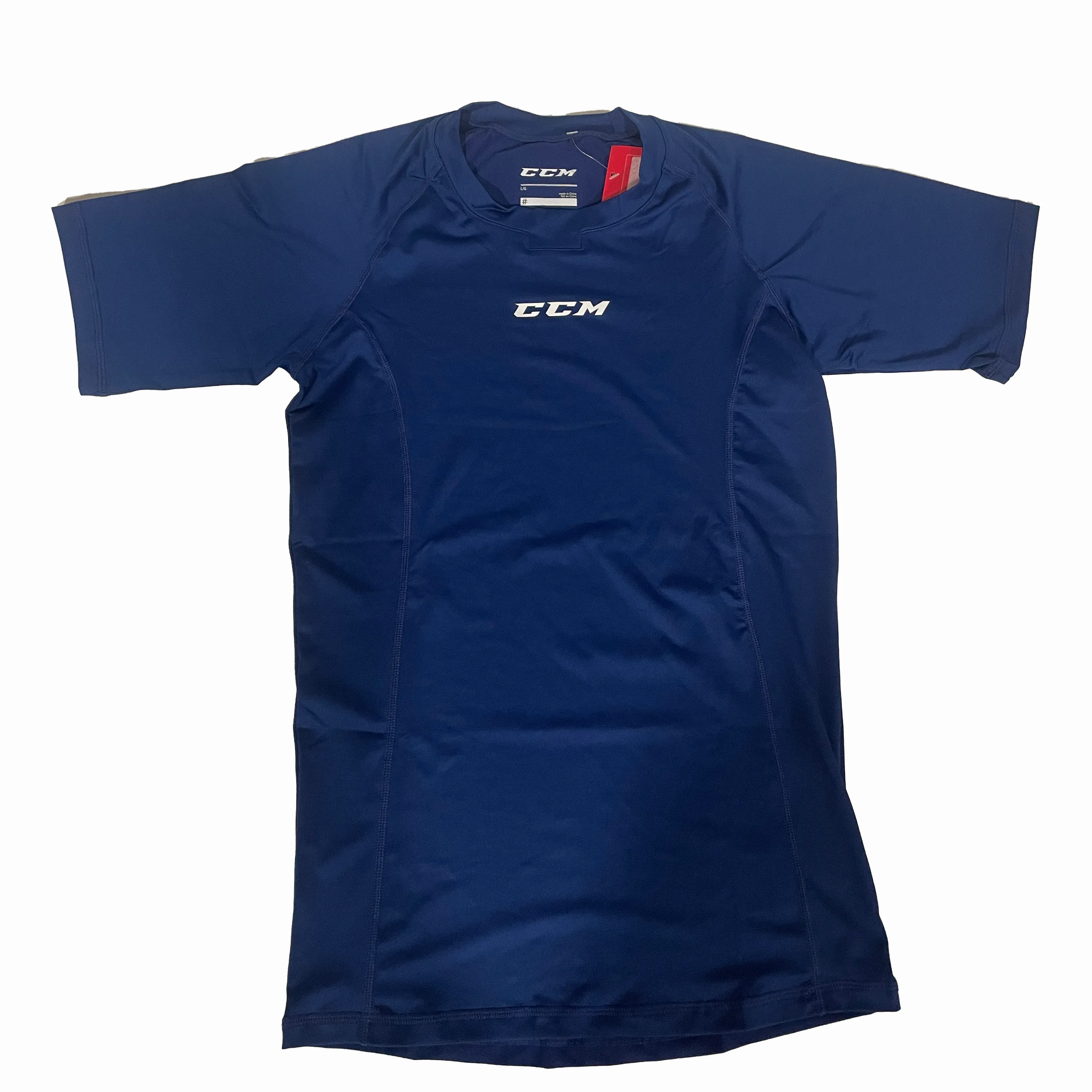 CCM Short Sleeve Compression Shirt (Navy)