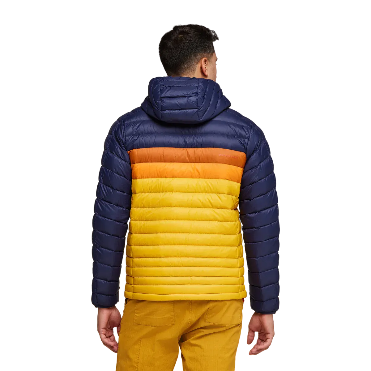 Cotopaxi Fuego Hooded Down Jacket Men's Retro Striped Down Jacket