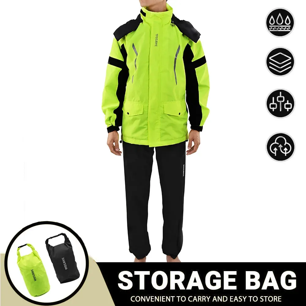 Cycling Raincoat Men Waterproof Windproof Rain Jackets Pants Suit Camping Fishing Clothing MTB Bike Ultralight Rainwear