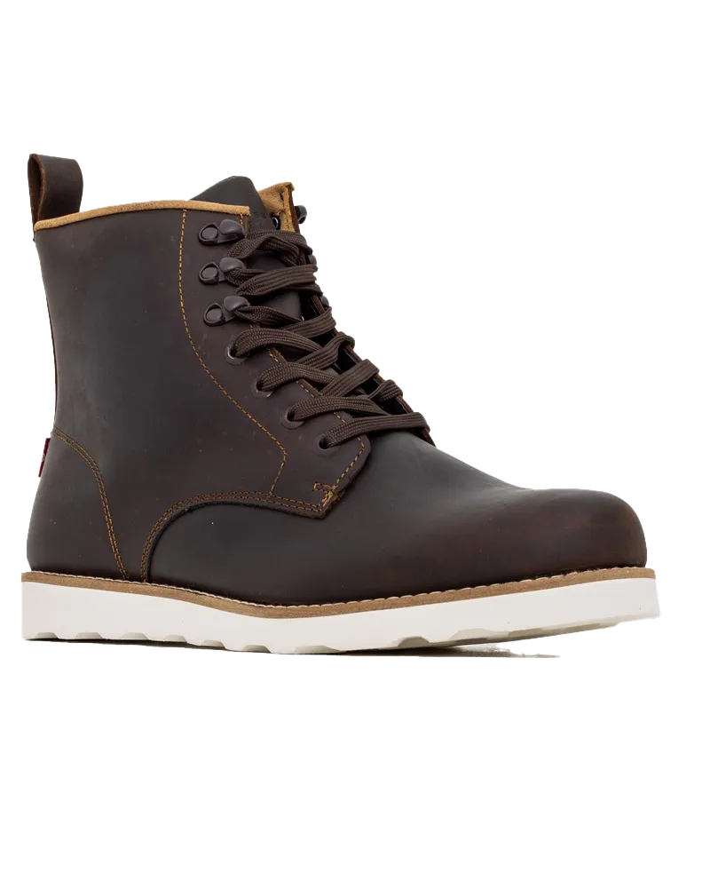 Darrow Wedge Boots in Dark Brown