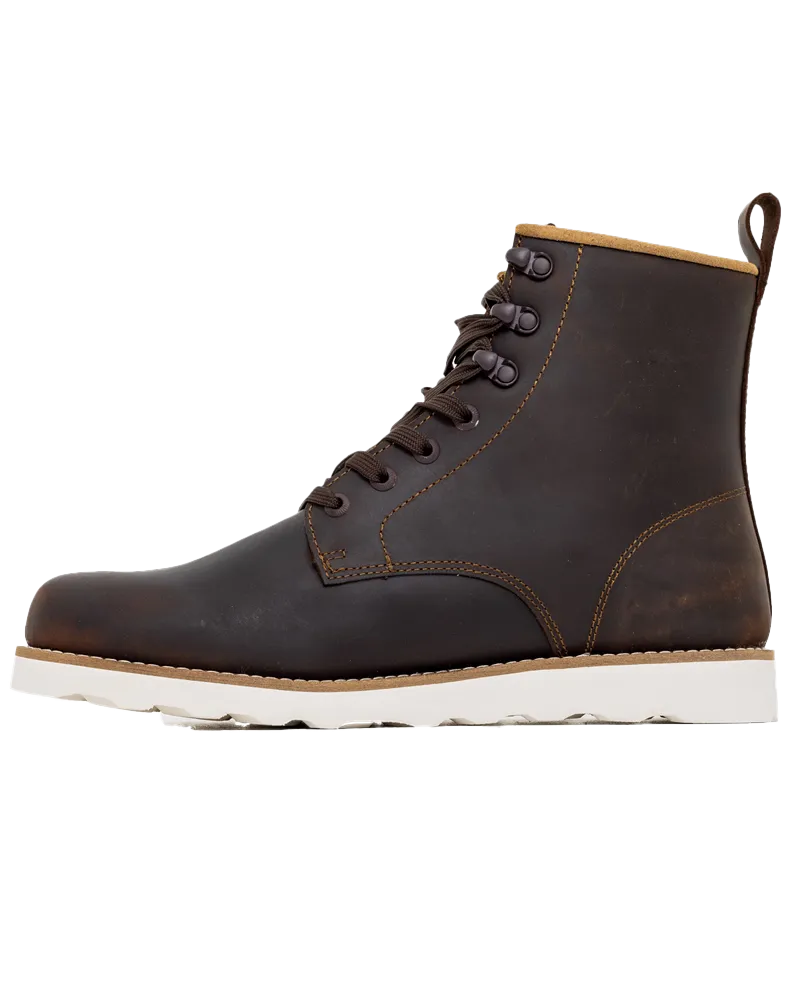 Darrow Wedge Boots in Dark Brown