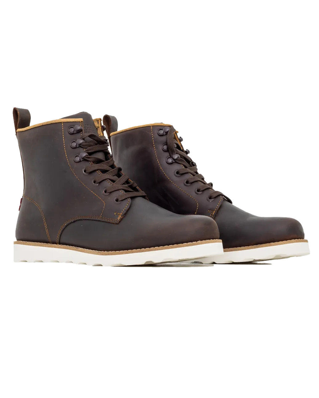 Darrow Wedge Boots in Dark Brown