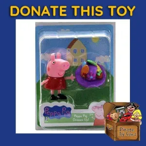 DONATE THIS TOY - Pirate Toy Fund -  Peppa Pig Friends and Fun Mini-Figure - Peppa Pig Dresses up!