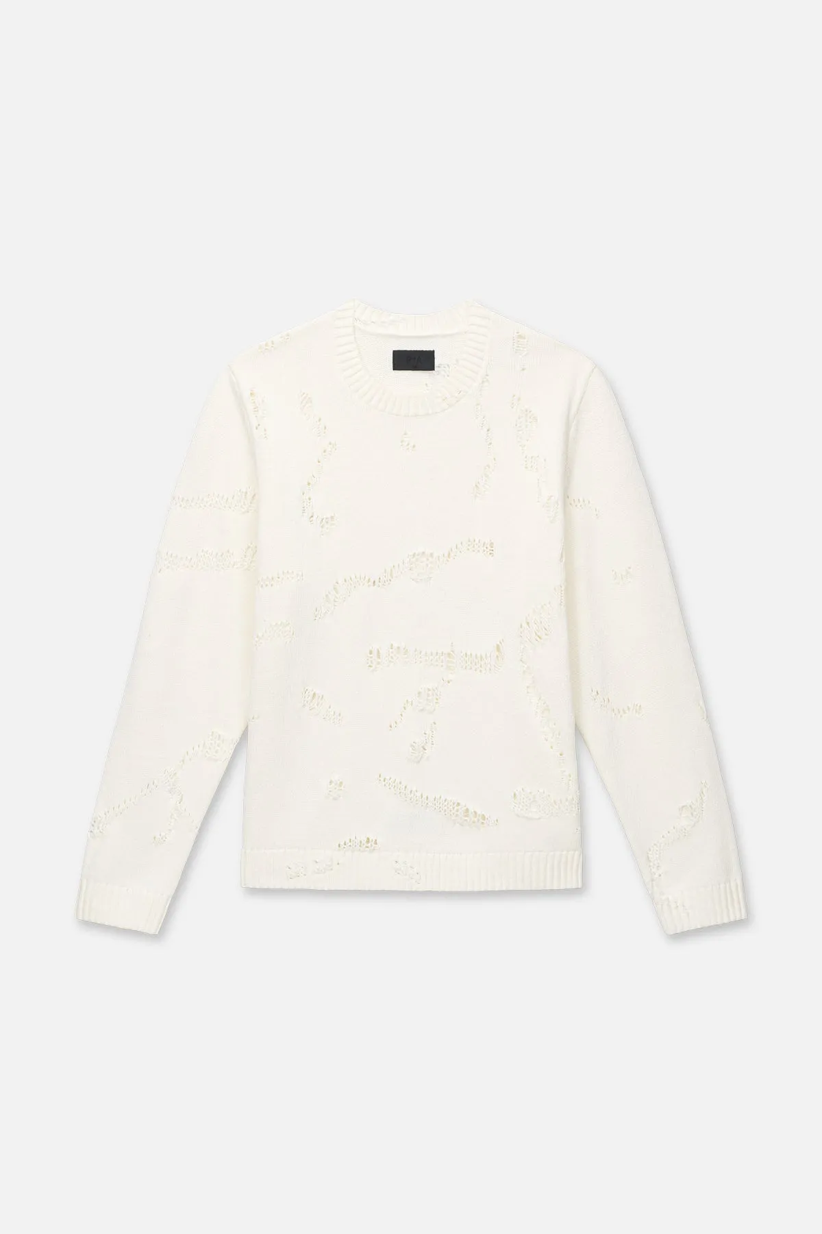 ETHAN SWEATER | WHITE CRACKING