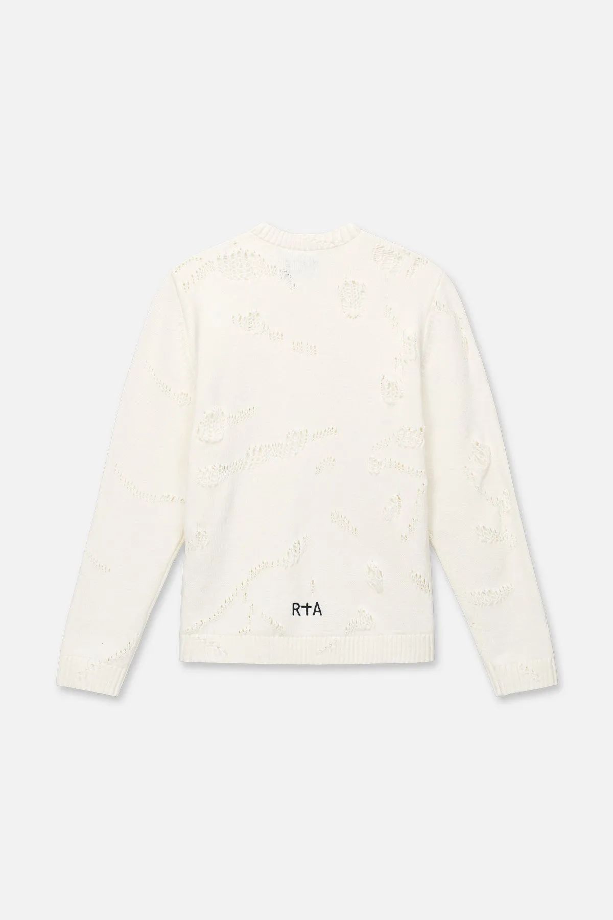 ETHAN SWEATER | WHITE CRACKING