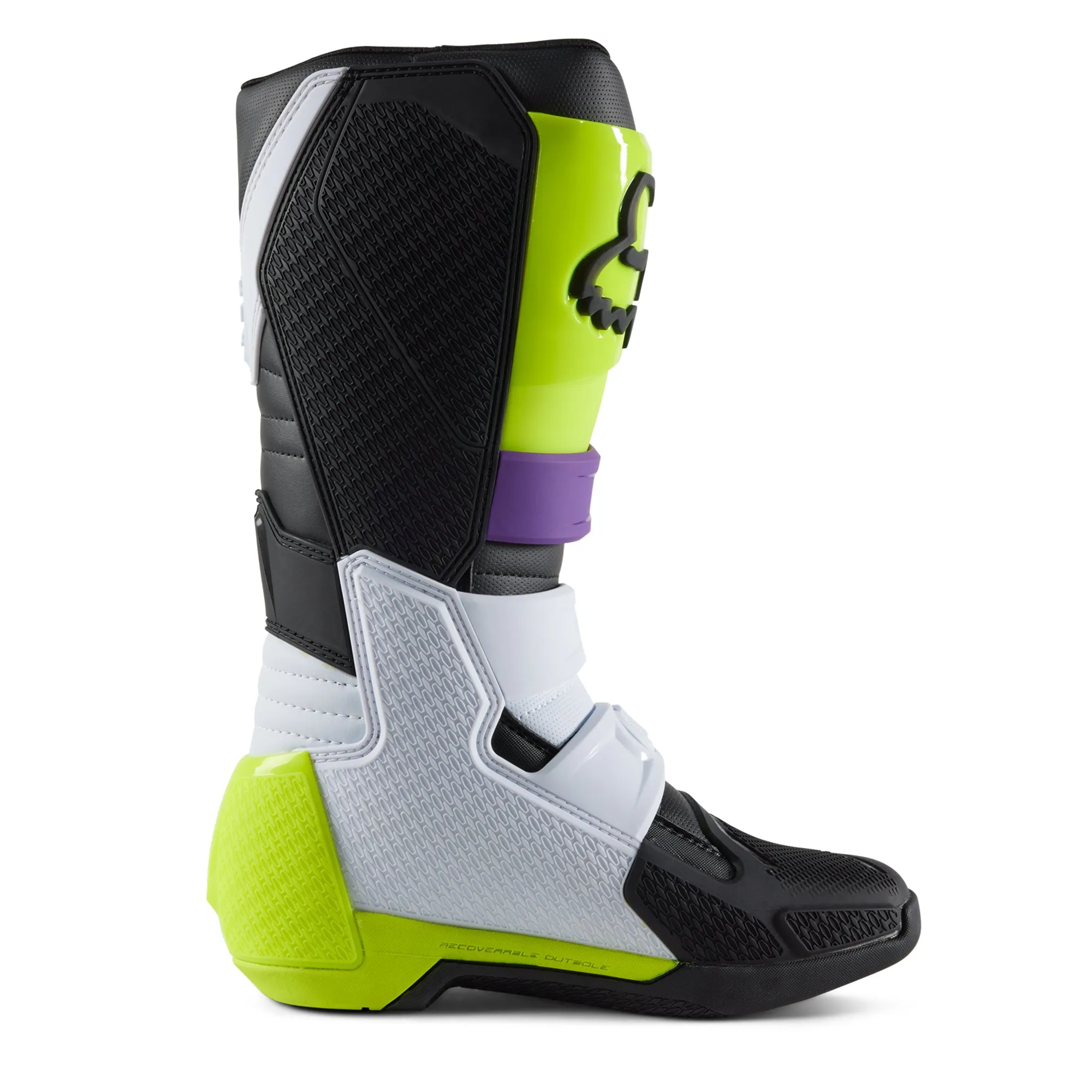 Fox Racing  Comp Motocross Boots Positac TPU Plating Buckle Closure Ultraviolet