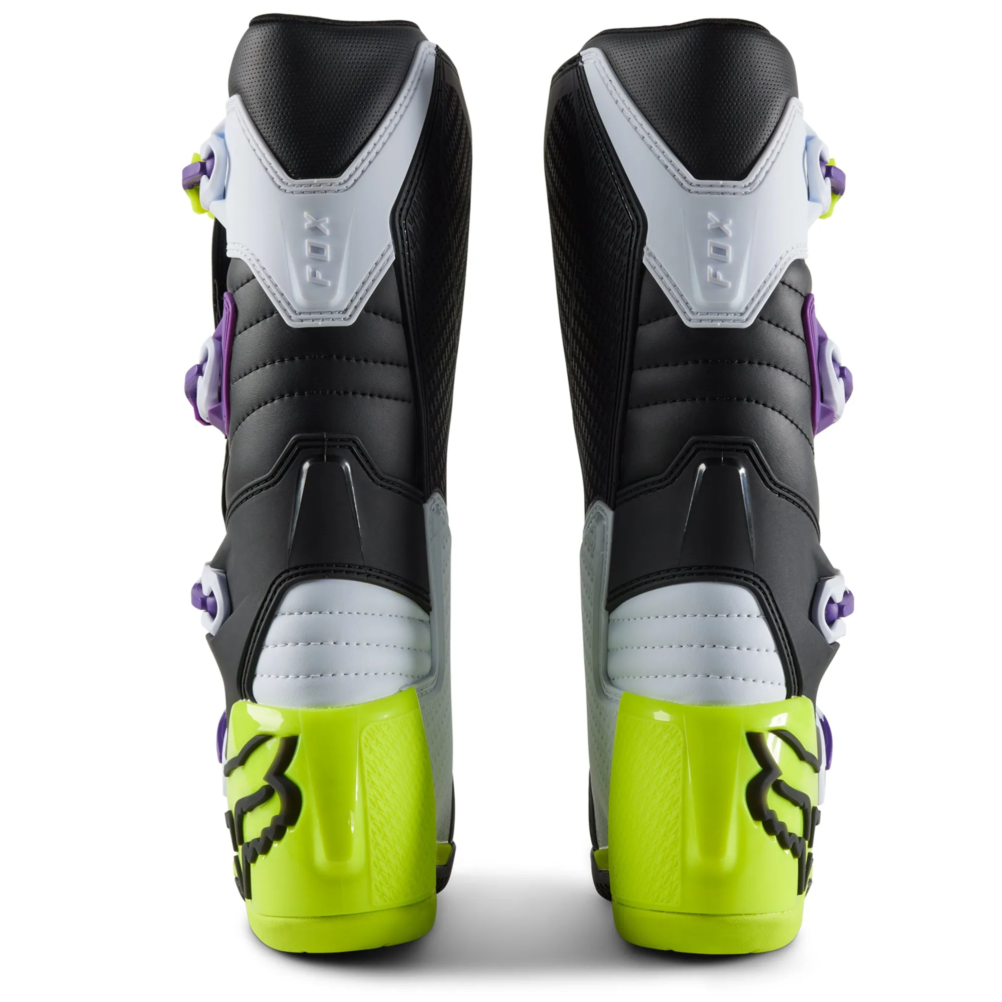 Fox Racing  Comp Motocross Boots Positac TPU Plating Buckle Closure Ultraviolet