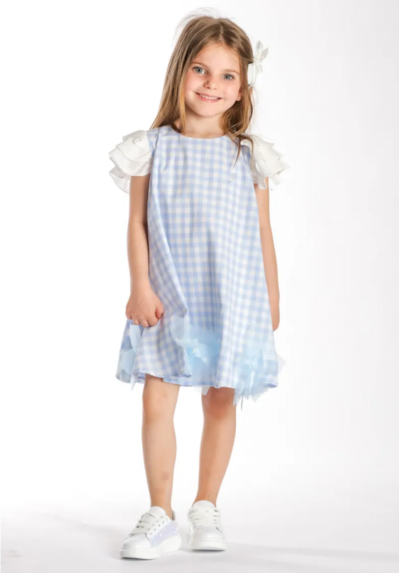 FUN & FUN Girl's BDR3222 Dress - Blue