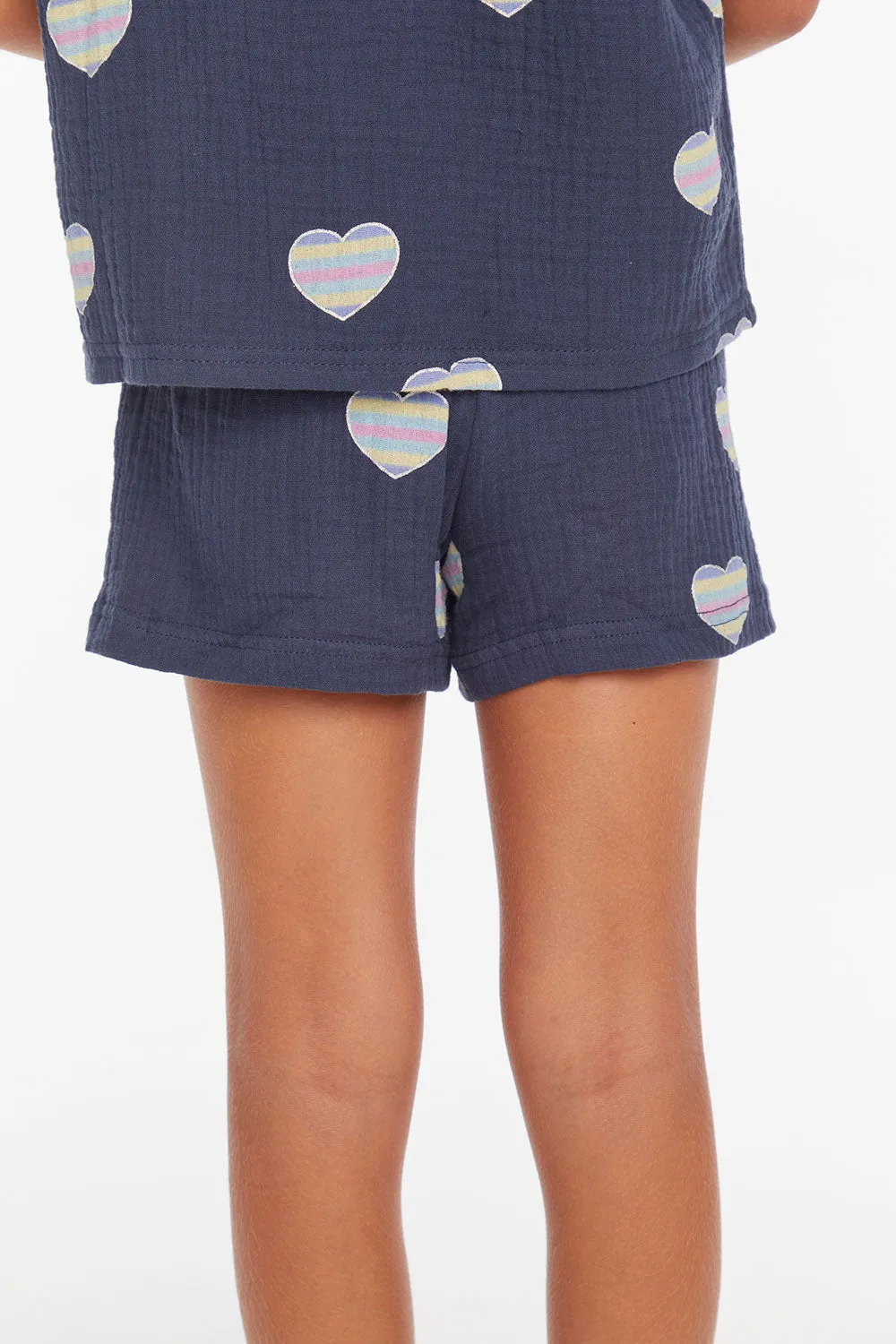 Girls Blue Beach Shorts