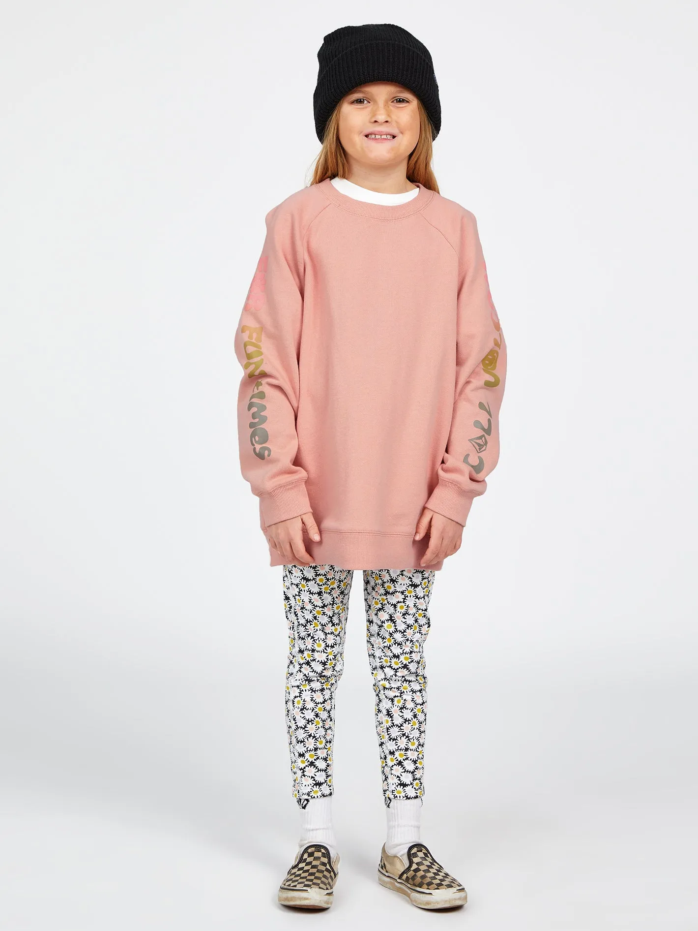 Girls Truly Stokin Boyfriend Sweatshirt - Hazey Pink