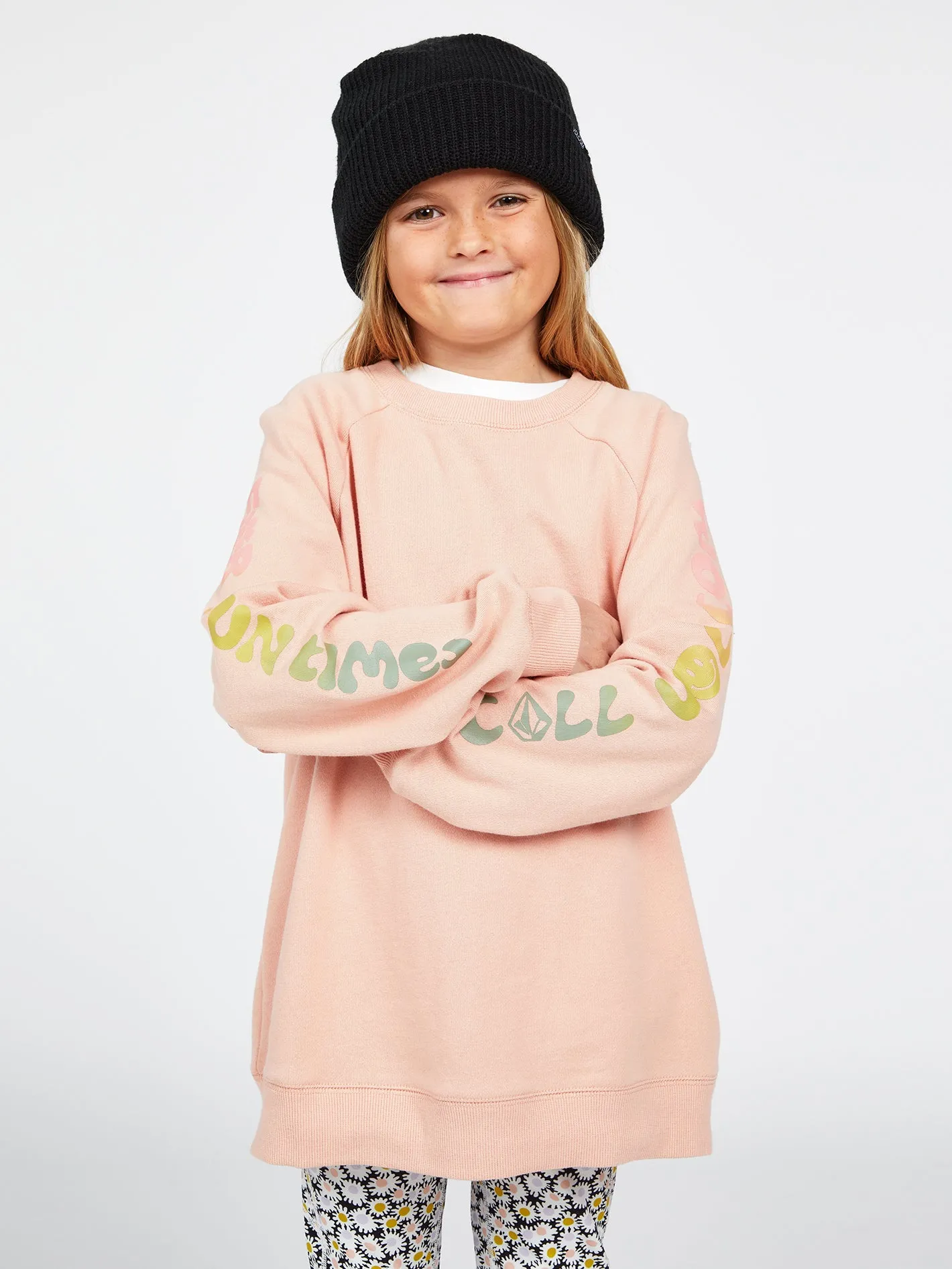 Girls Truly Stokin Boyfriend Sweatshirt - Hazey Pink