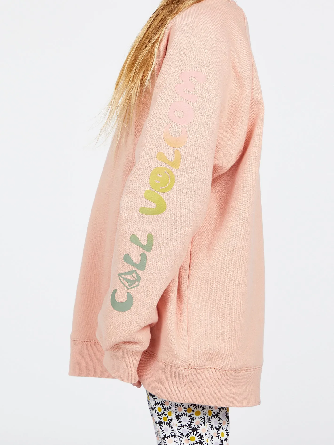 Girls Truly Stokin Boyfriend Sweatshirt - Hazey Pink