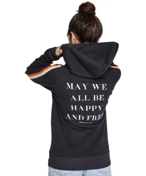 Happy and Free Rainbow Hoodie