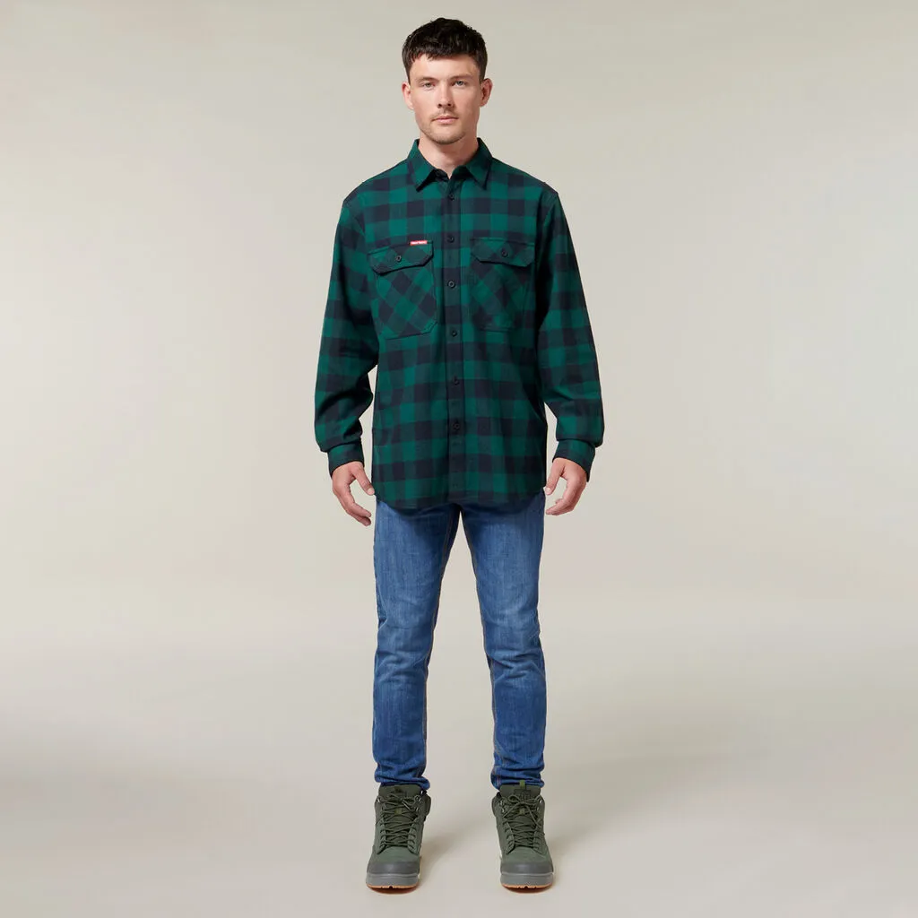 Hardyakka Foundations Check Flannel Long Sleeve Shirt (Y07295)