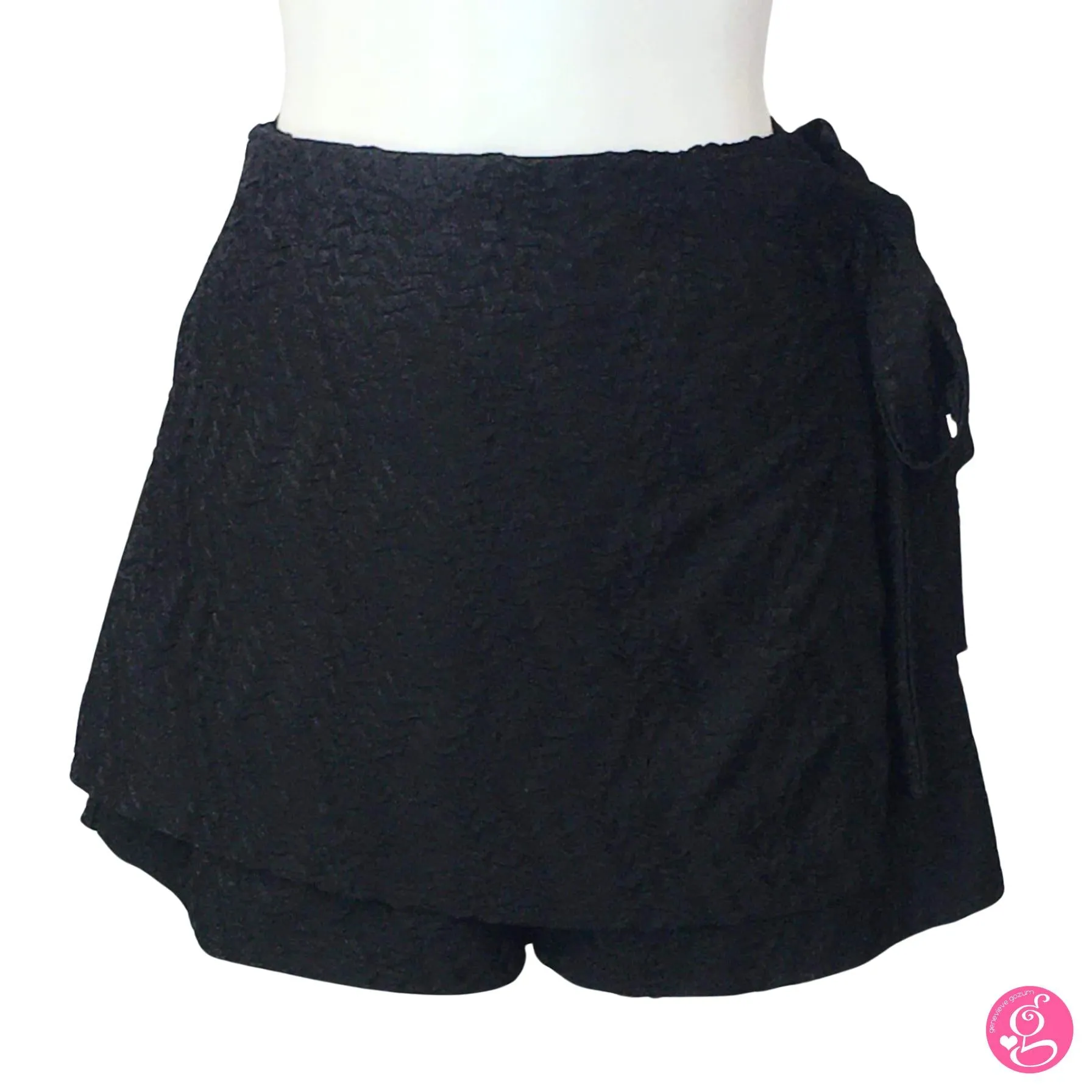 Herringbone Puff Skort