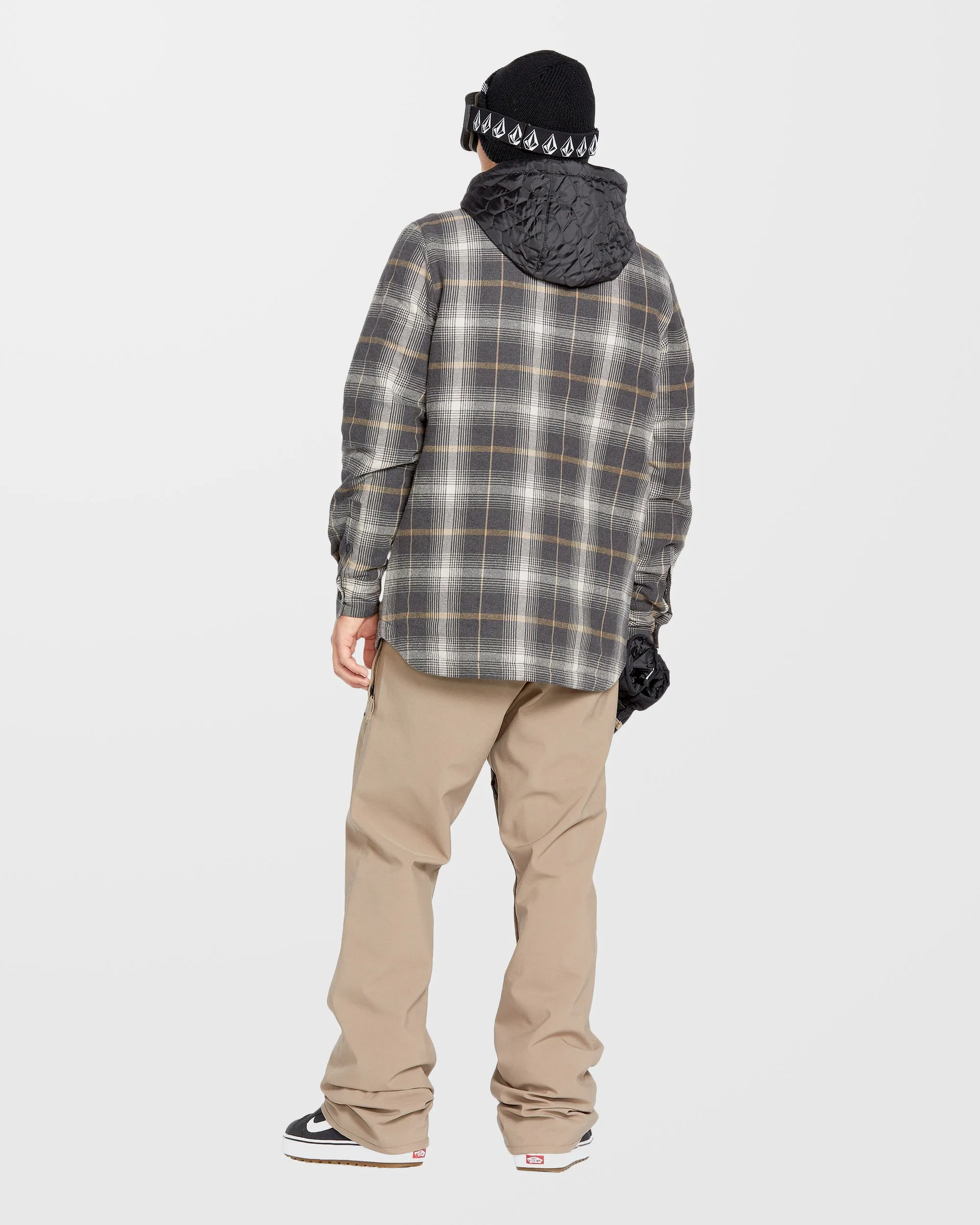 Insulated Riding Flannel Jacket - Stone