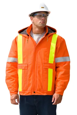 Jacket - AGO Hi-Viz Insulated Bomber Jacket, PC-350-P