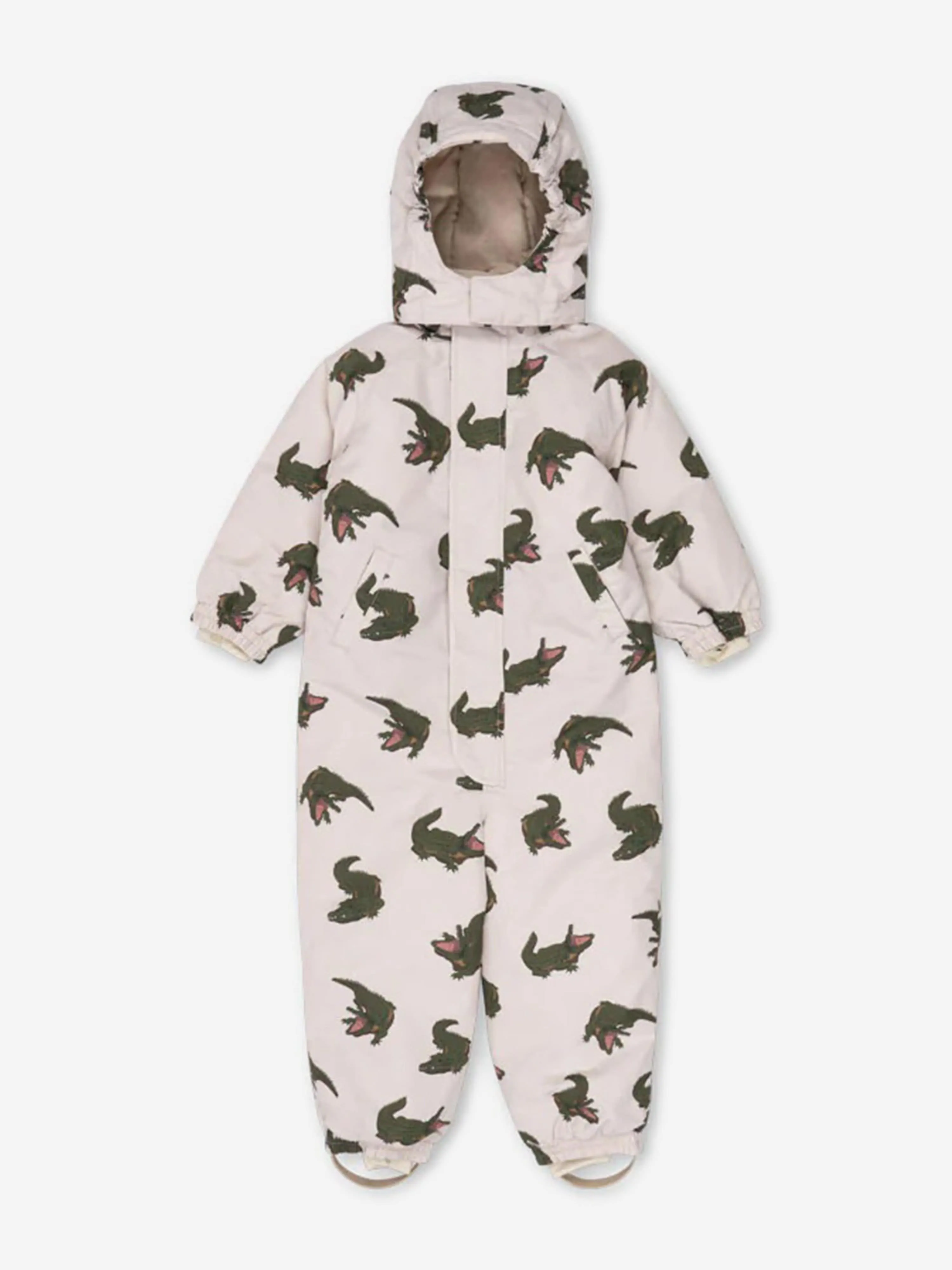 Konges Sløjd Kids Crocodile Nohr Snowsuit in Ivory