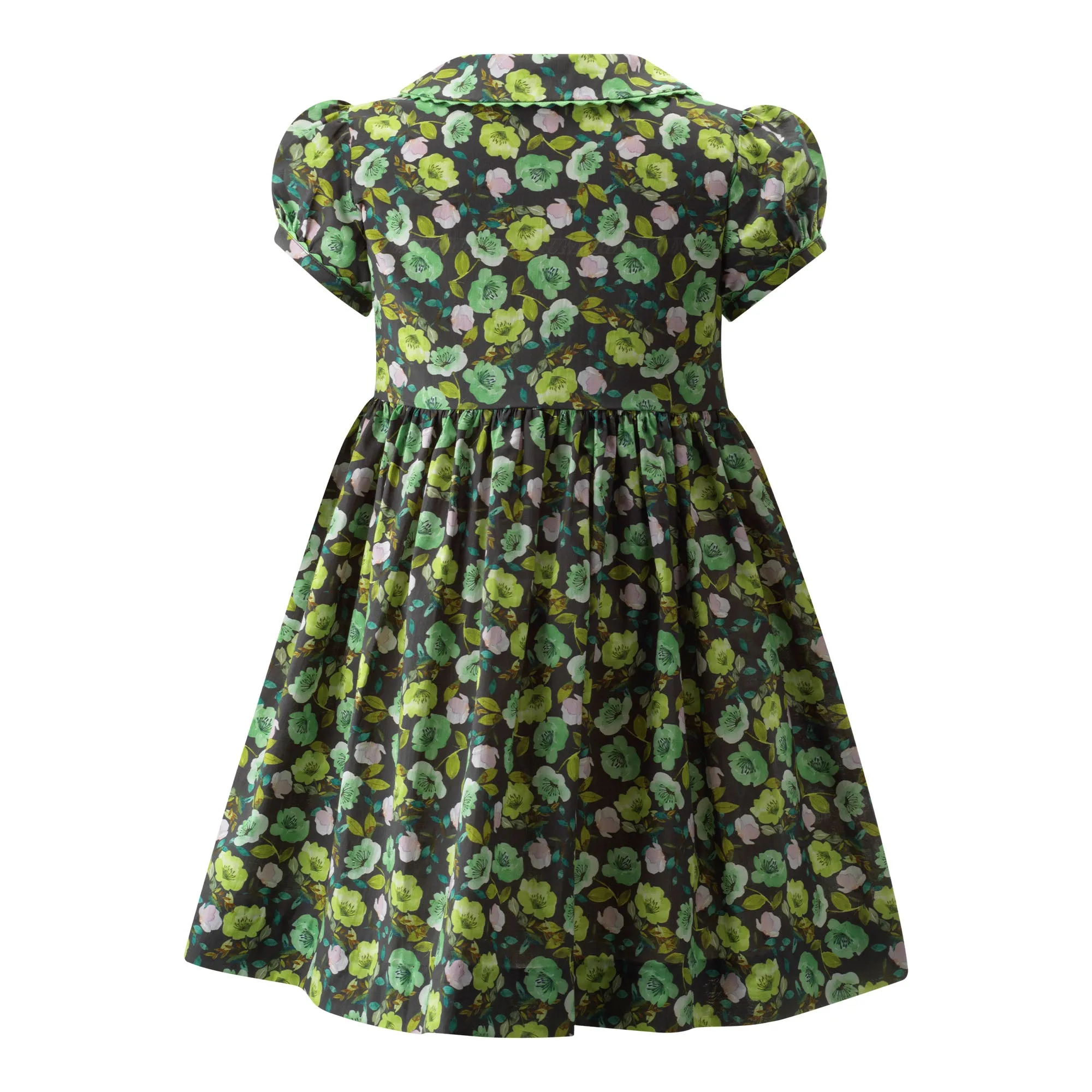 Leafy Bloom Button-front Dress