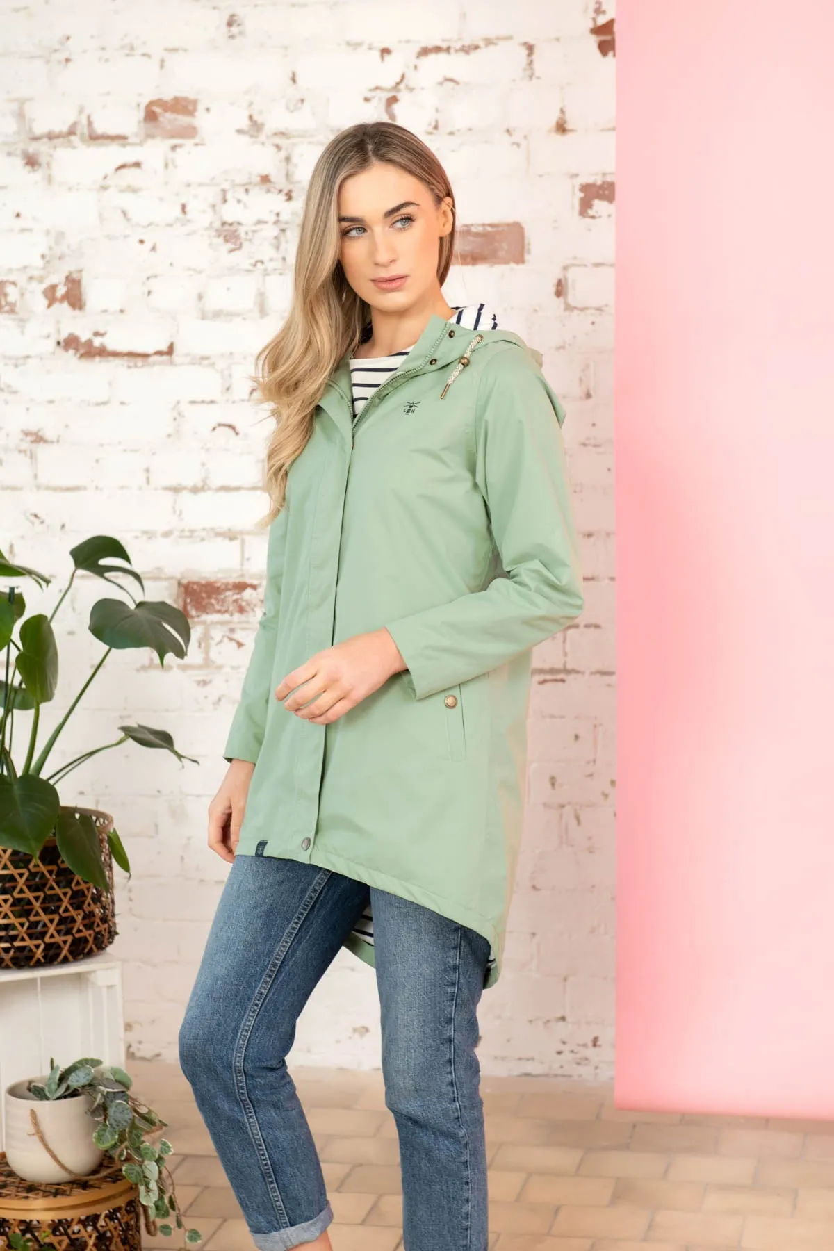 Long Beachcomber Jacket in Pistachio