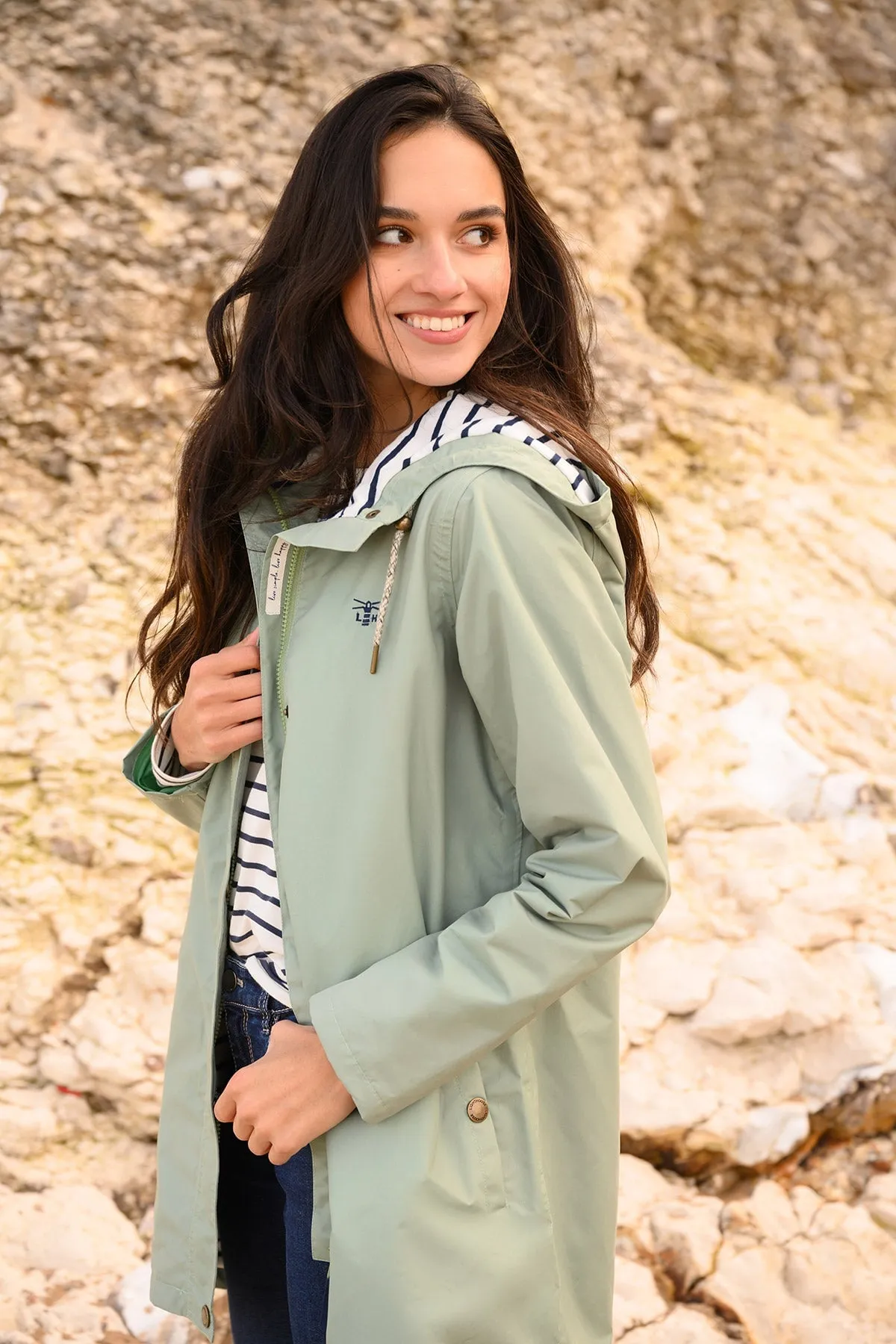 Long Beachcomber Jacket in Pistachio