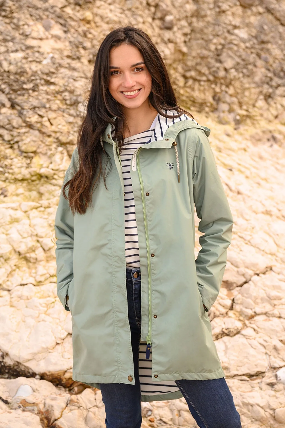 Long Beachcomber Jacket in Pistachio