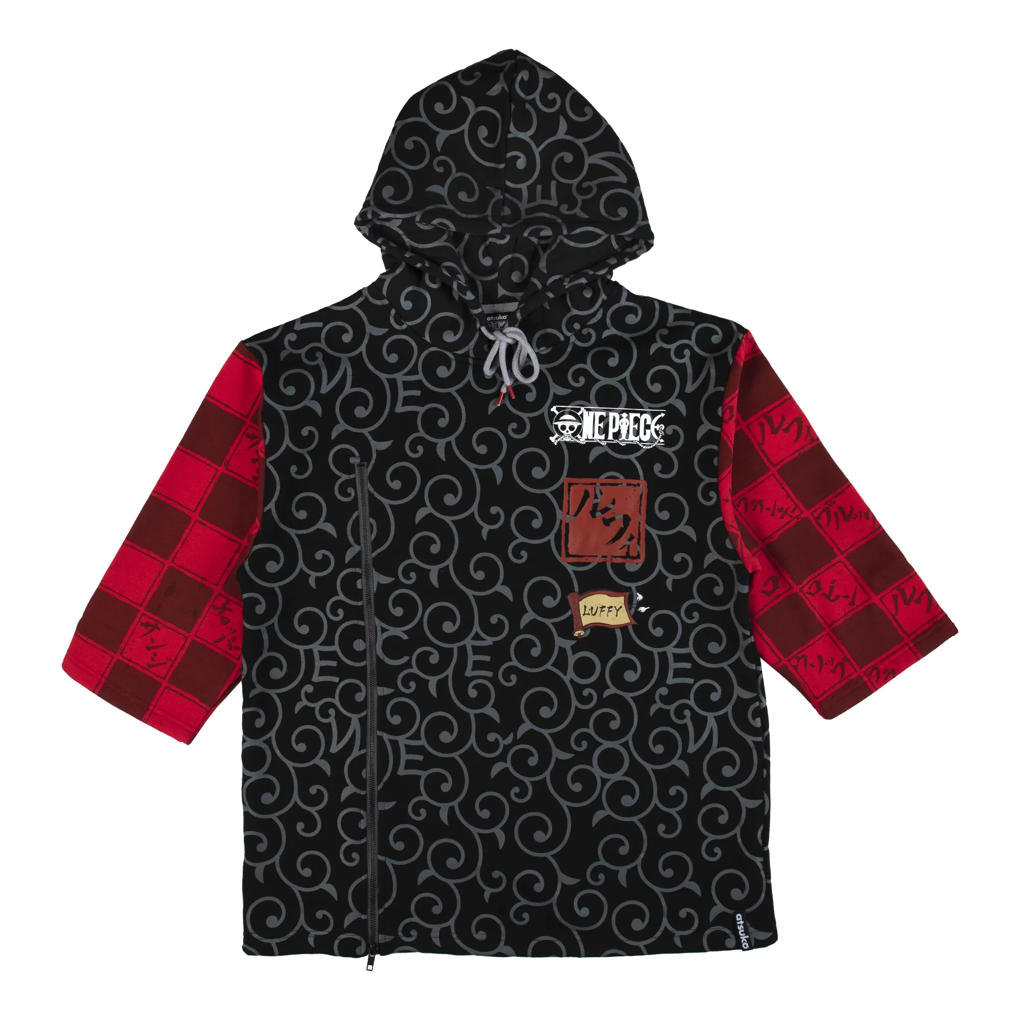 Luffy 3/4 Sleeve Inlay Hoodie