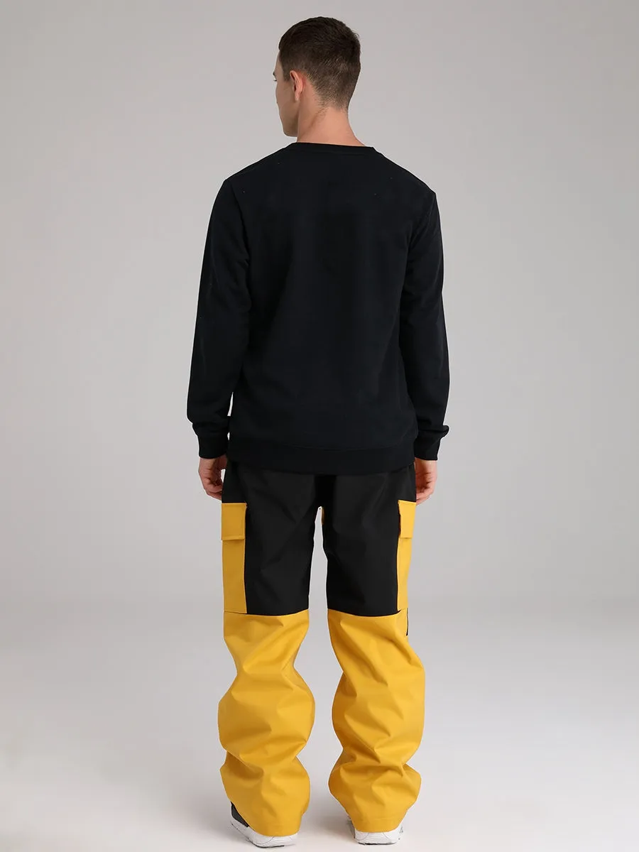 Men's Snowboard Pants Color Block Design