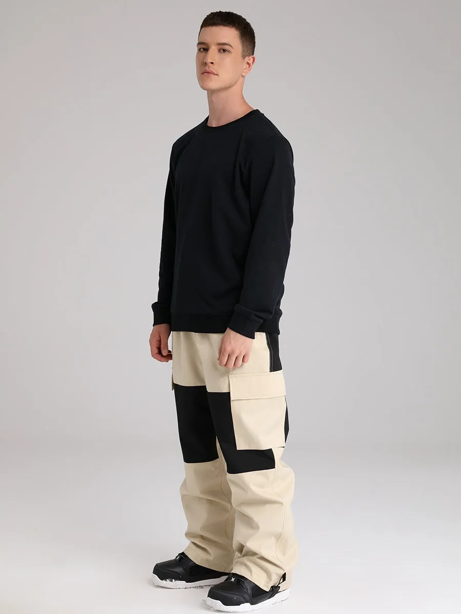 Men's Snowboard Pants Color Block Design