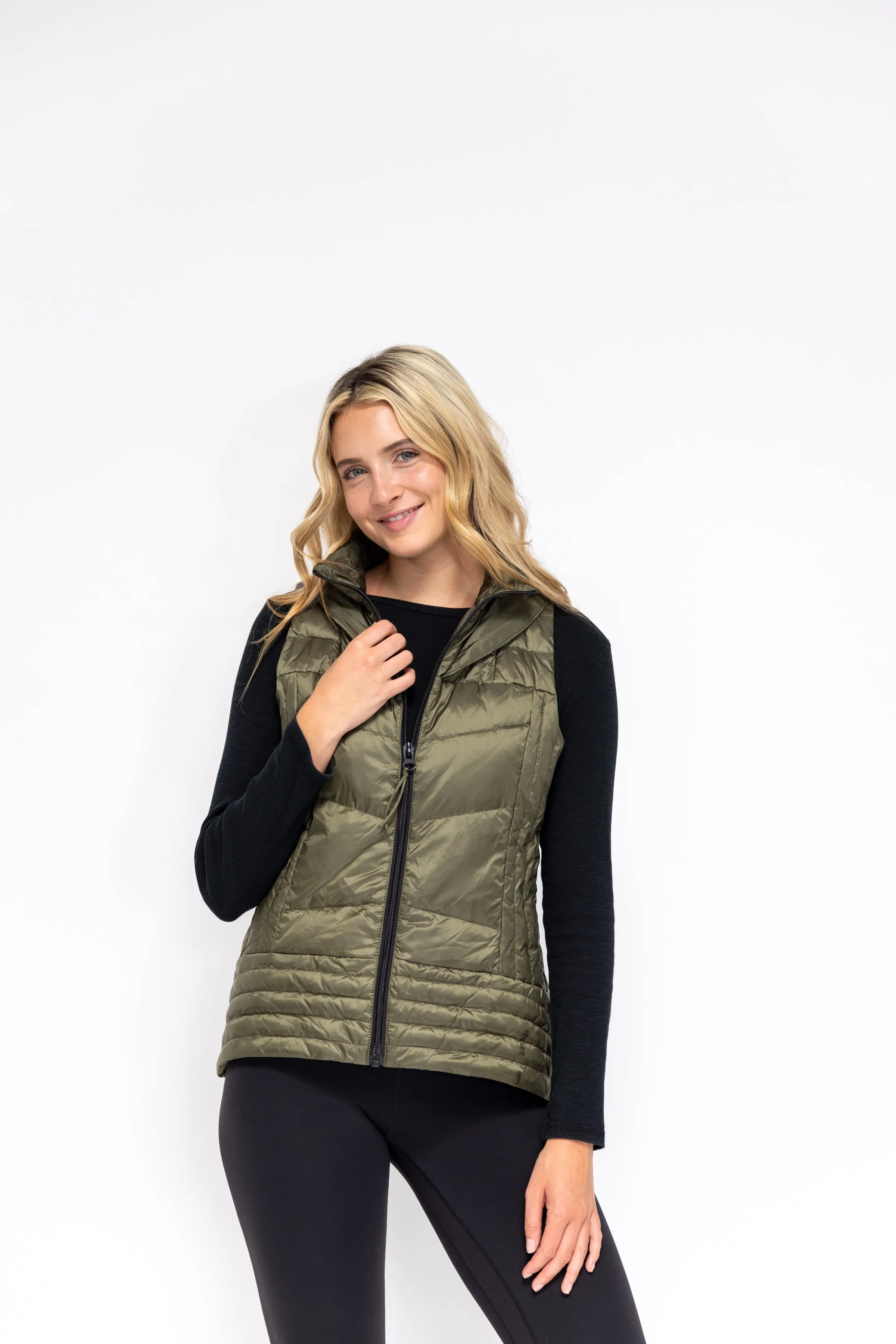 Metallic Quilted Vest