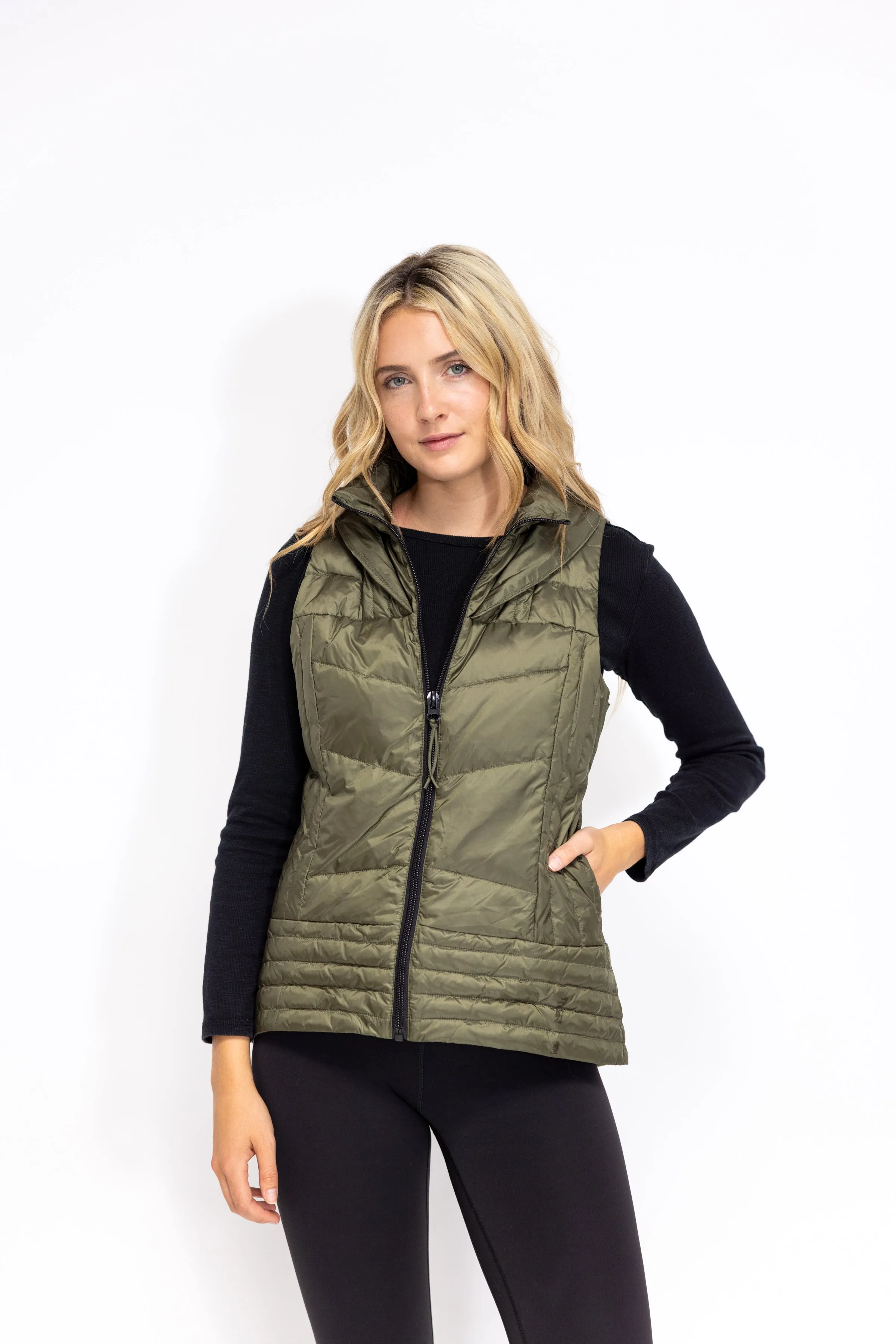 Metallic Quilted Vest