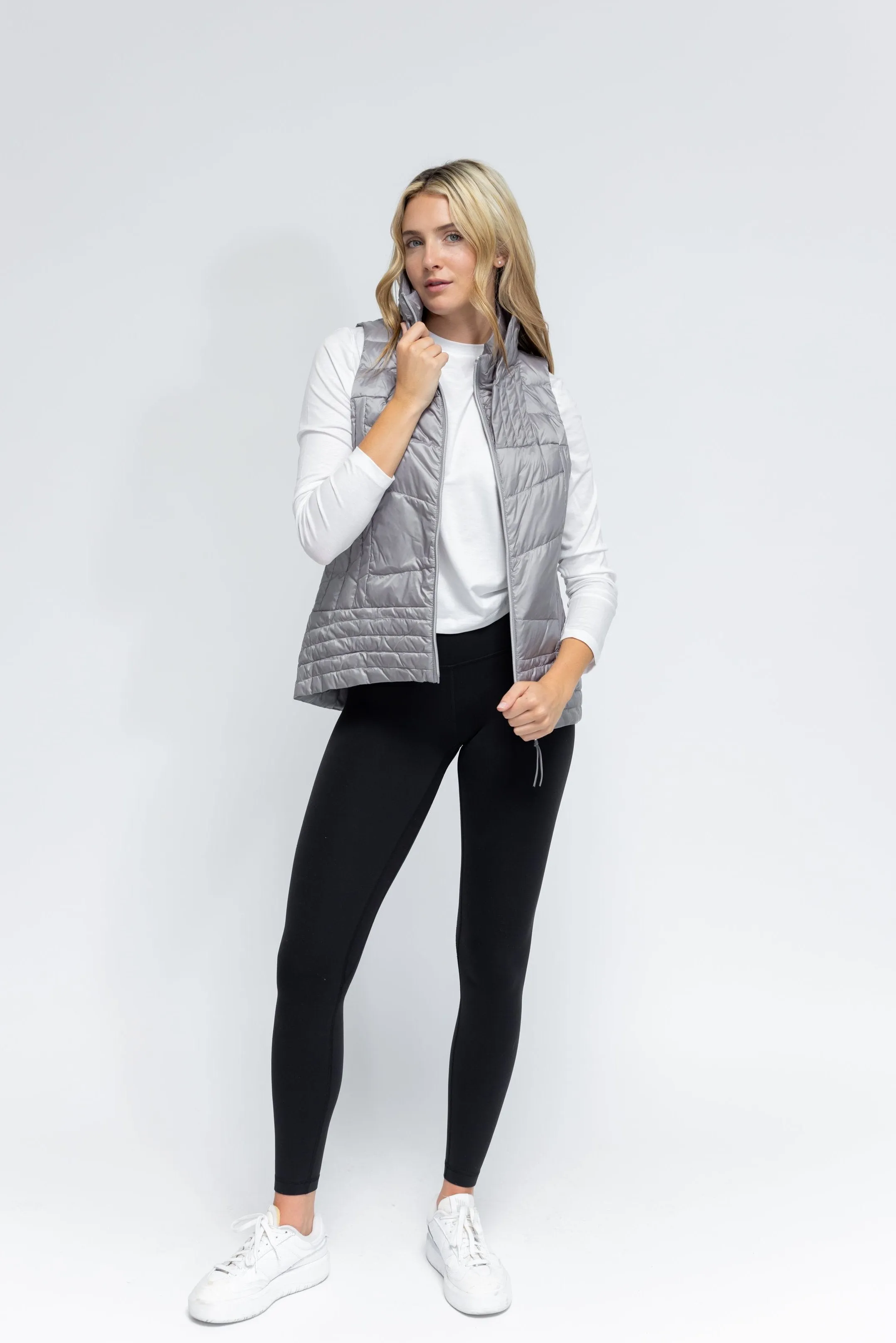 Metallic Quilted Vest