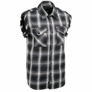 Milwaukee Leather MNG11694 Men’s Classic Black and White Button-Down