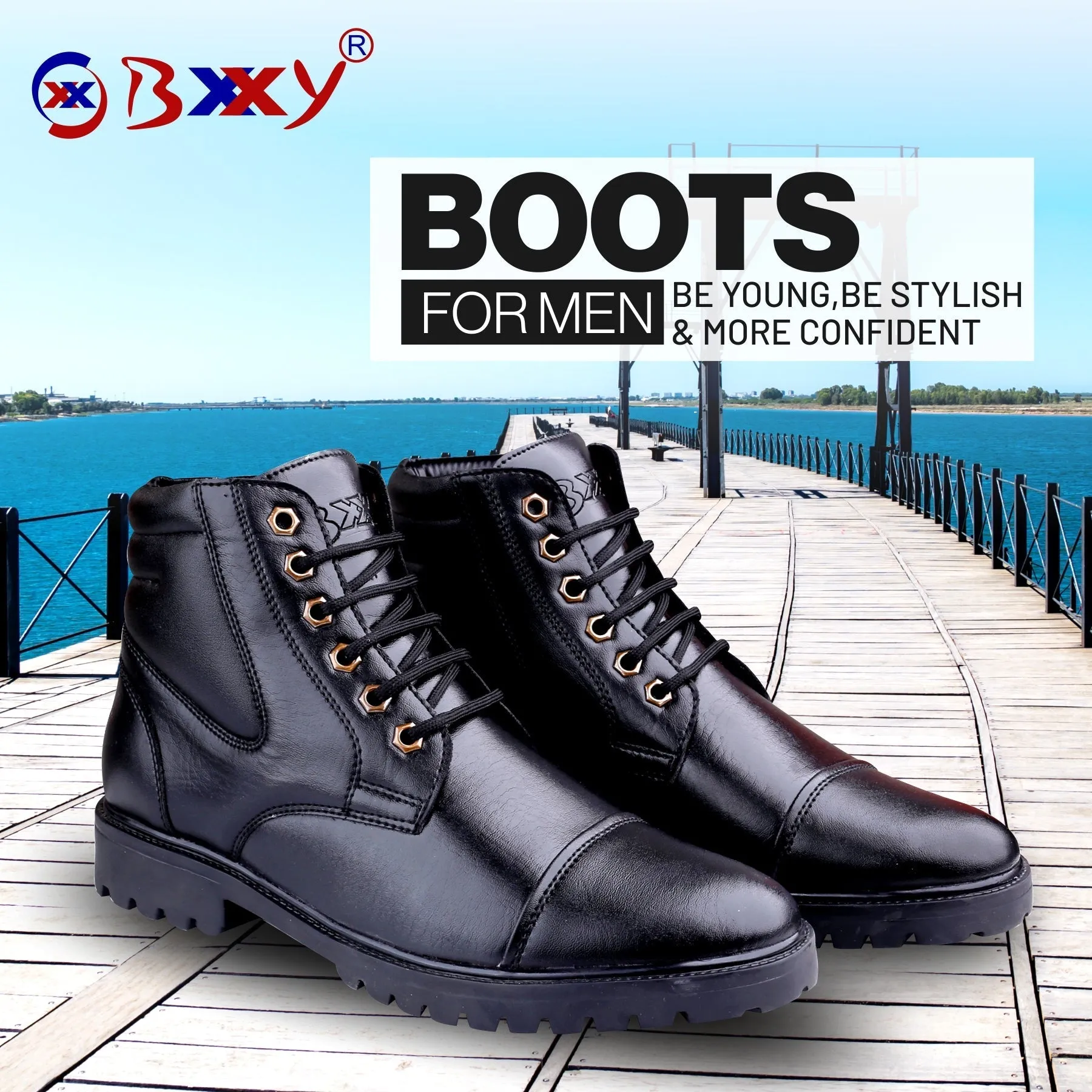 New Stylish Men's Trendiest High-End Fashion Boots