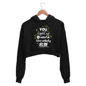 One Direction Crop Hoodie - You Light Up My World